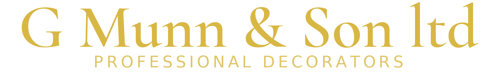 G Munn & Son Ltd — Professional Decorators